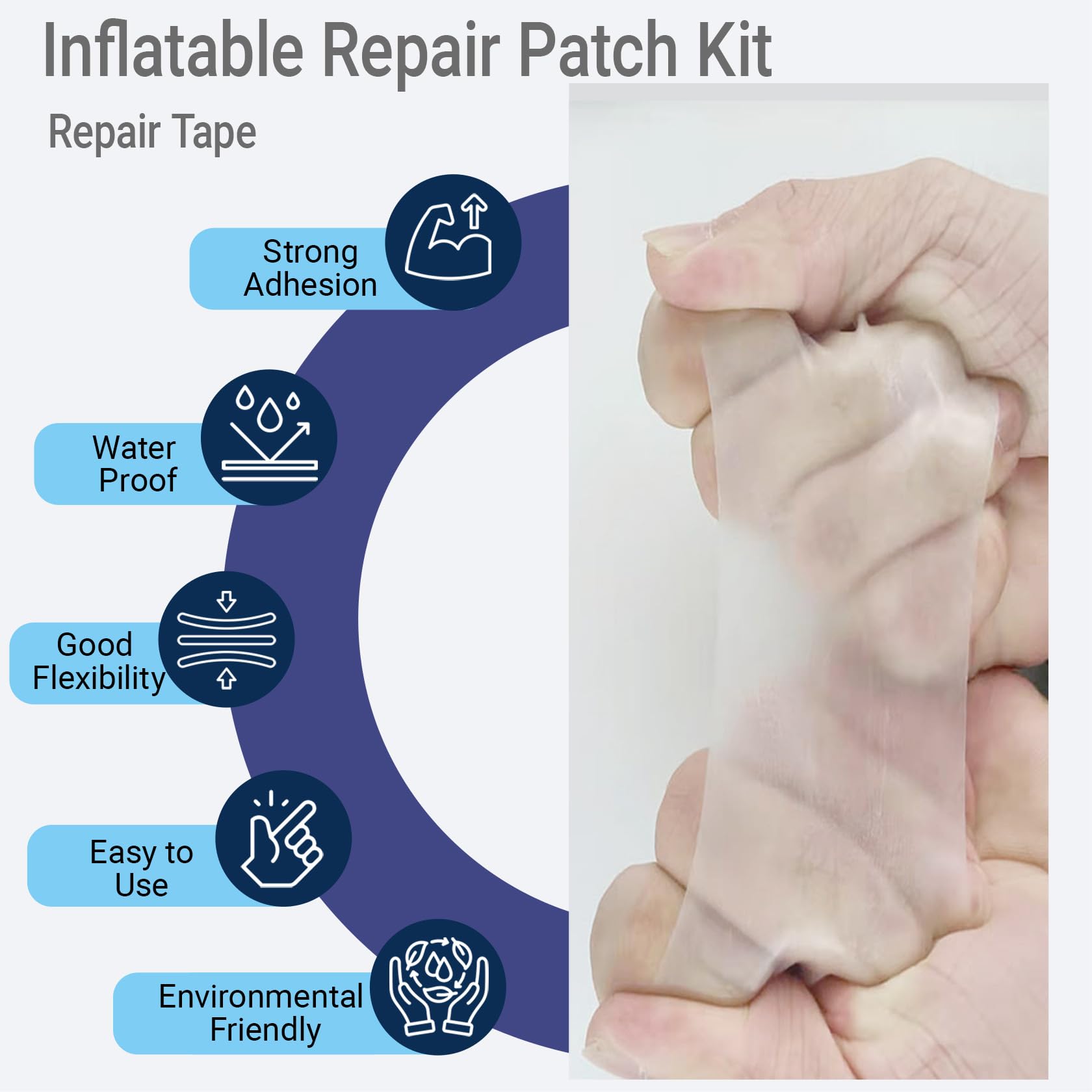 10Leccion transparent patch for durable, discreet repairs