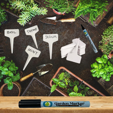 133 SUPPLY garden marker pens in black ink for durable, quick-dry labeling.