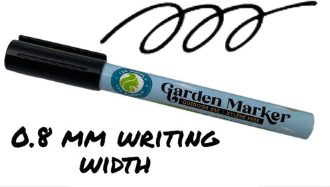 133 SUPPLY garden marker pens on wood crates for home garden setups.
