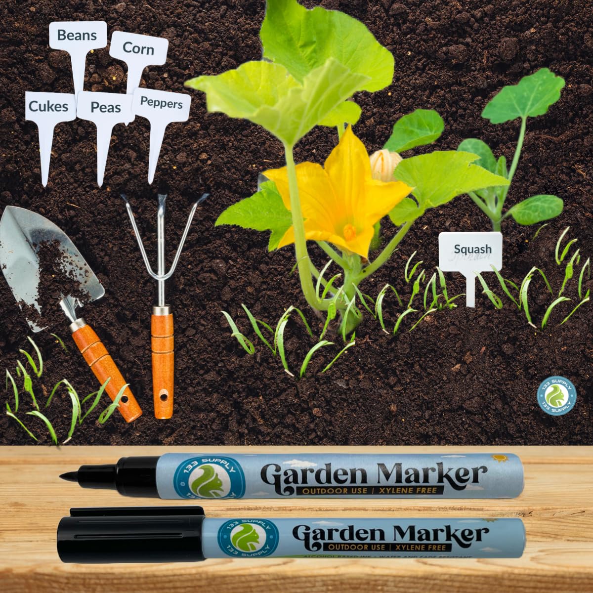 133 SUPPLY outdoor labels resist fading and weather for long-lasting labeling.