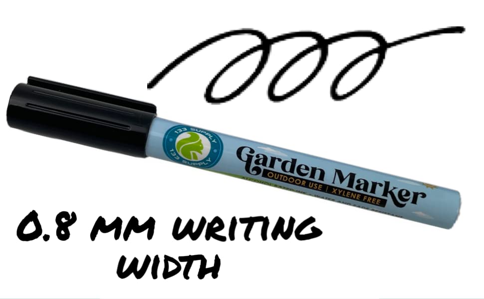 133 SUPPLY fade‑resistant markers withstand sun when labeling outdoor spaces.