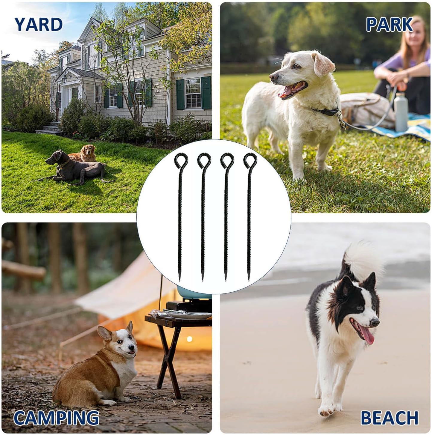 16 Inch Rebar Stakes durable steel construction for reliable ground anchoring