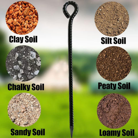 16 Inch Rebar Stakes ideal for tents and canopies in outdoor settings