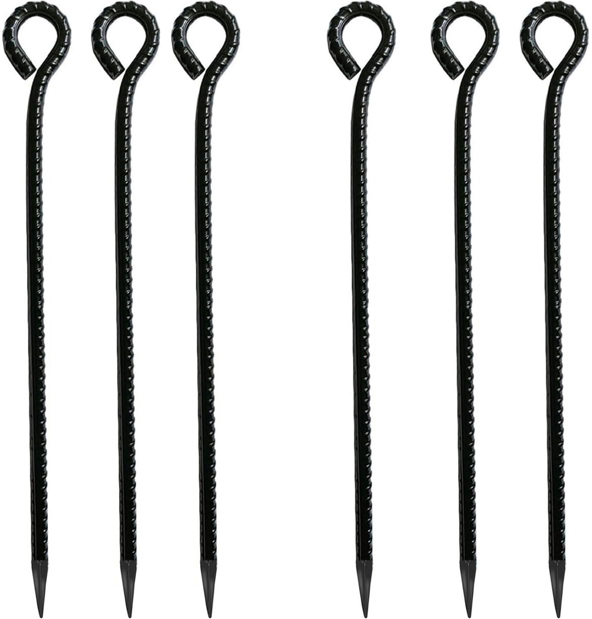 16 Inch Rebar Stakes top view highlighting the wide 1.8 inch head for secure grip