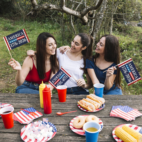 1776 flag patio garden decor 12-pack for yard displays