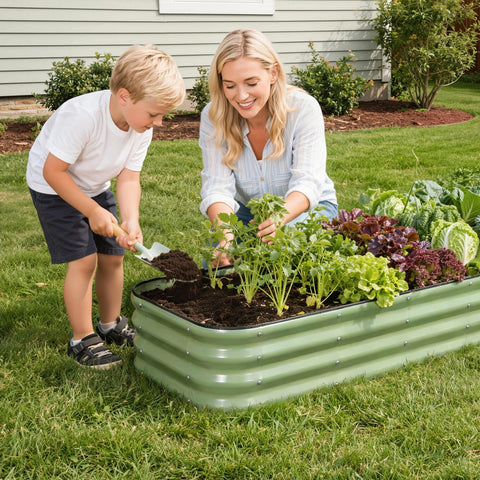 1MORE green 2-pack packaging indicating outdoor ready garden solution
