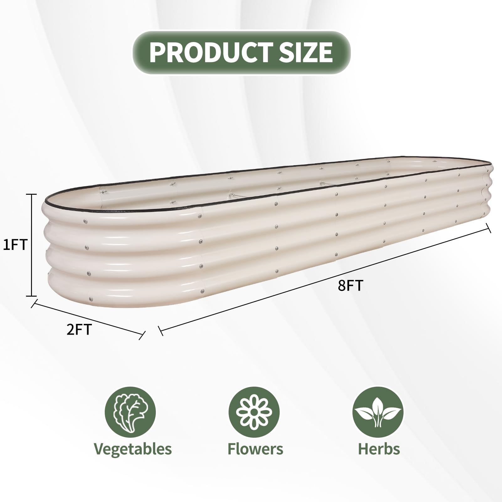 1MORE lightweight garden bed assembled for easy relocation in the yard
