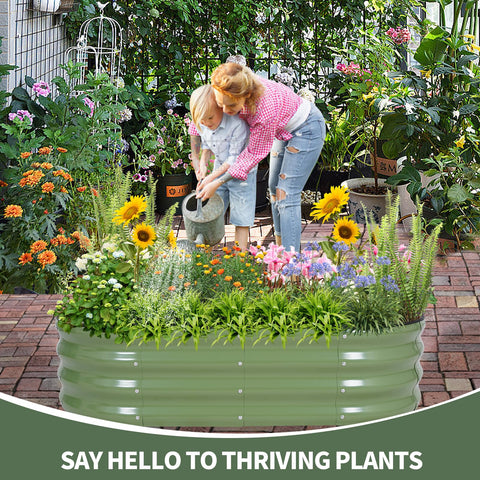 1MORE raised bed safety edge with rubber strips for safe handling.