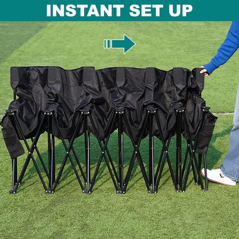 1MORE Soccer Bench sturdy frame constructed from alloy steel for durability.