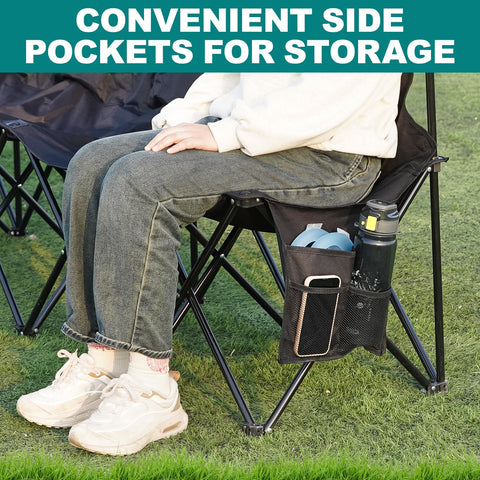 1MORE Soccer Bench wide seat offers extra room for comfort.