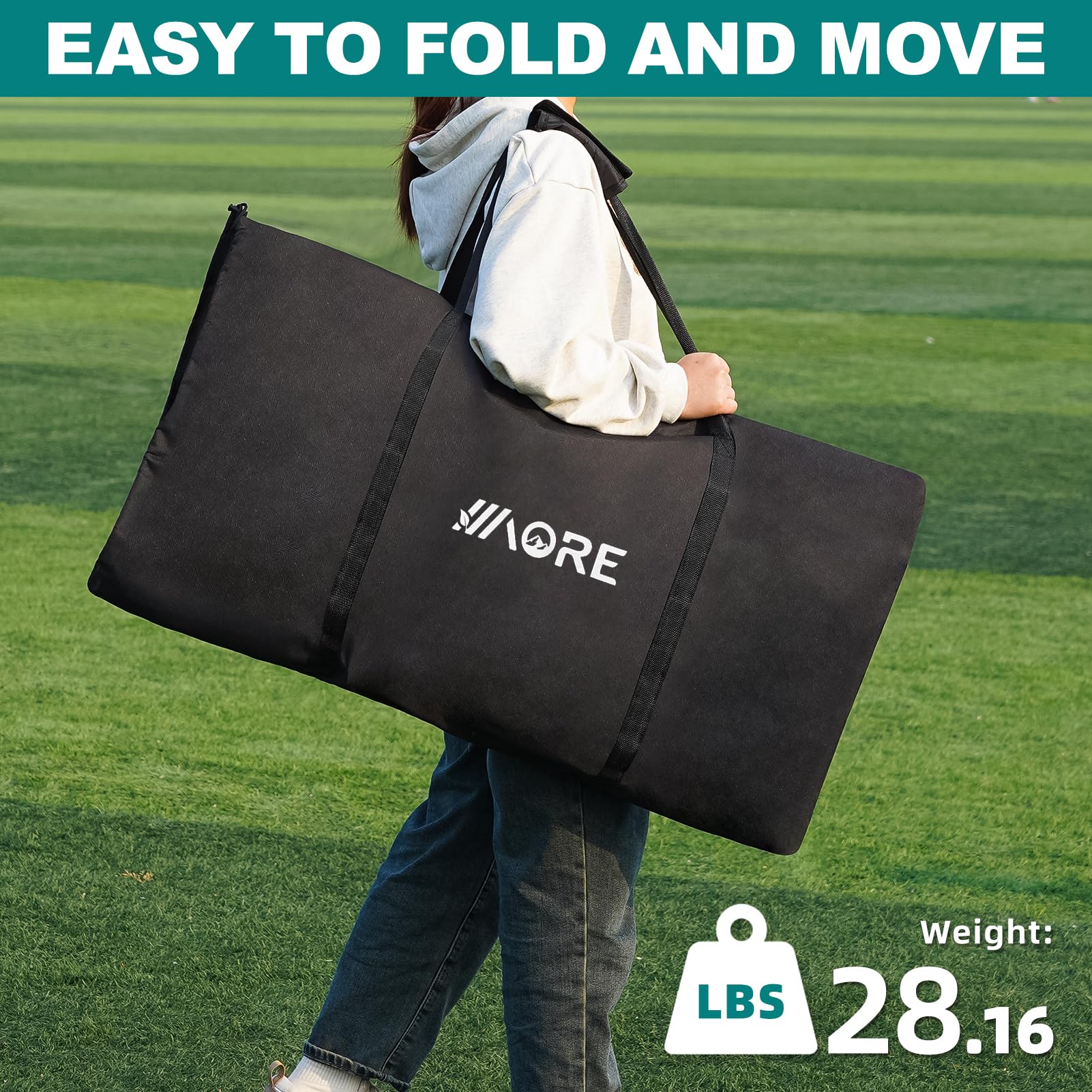 1MORE Soccer Bench with carry bag and quick transport