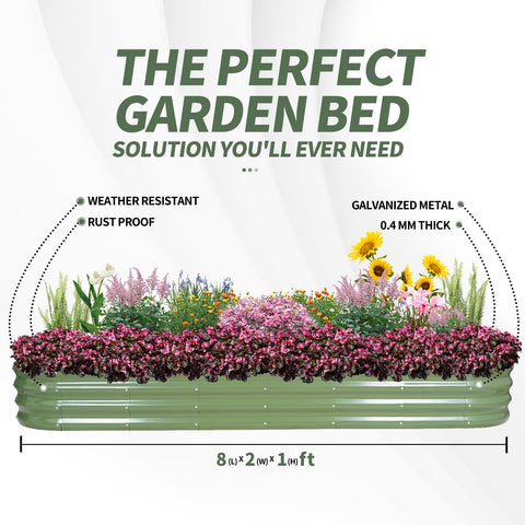 1MORE two-pack raised garden bed ideal for vegetables, herbs, and flowers.