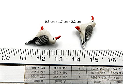 1shopforyou seagull figurine set made of clay with natural tones