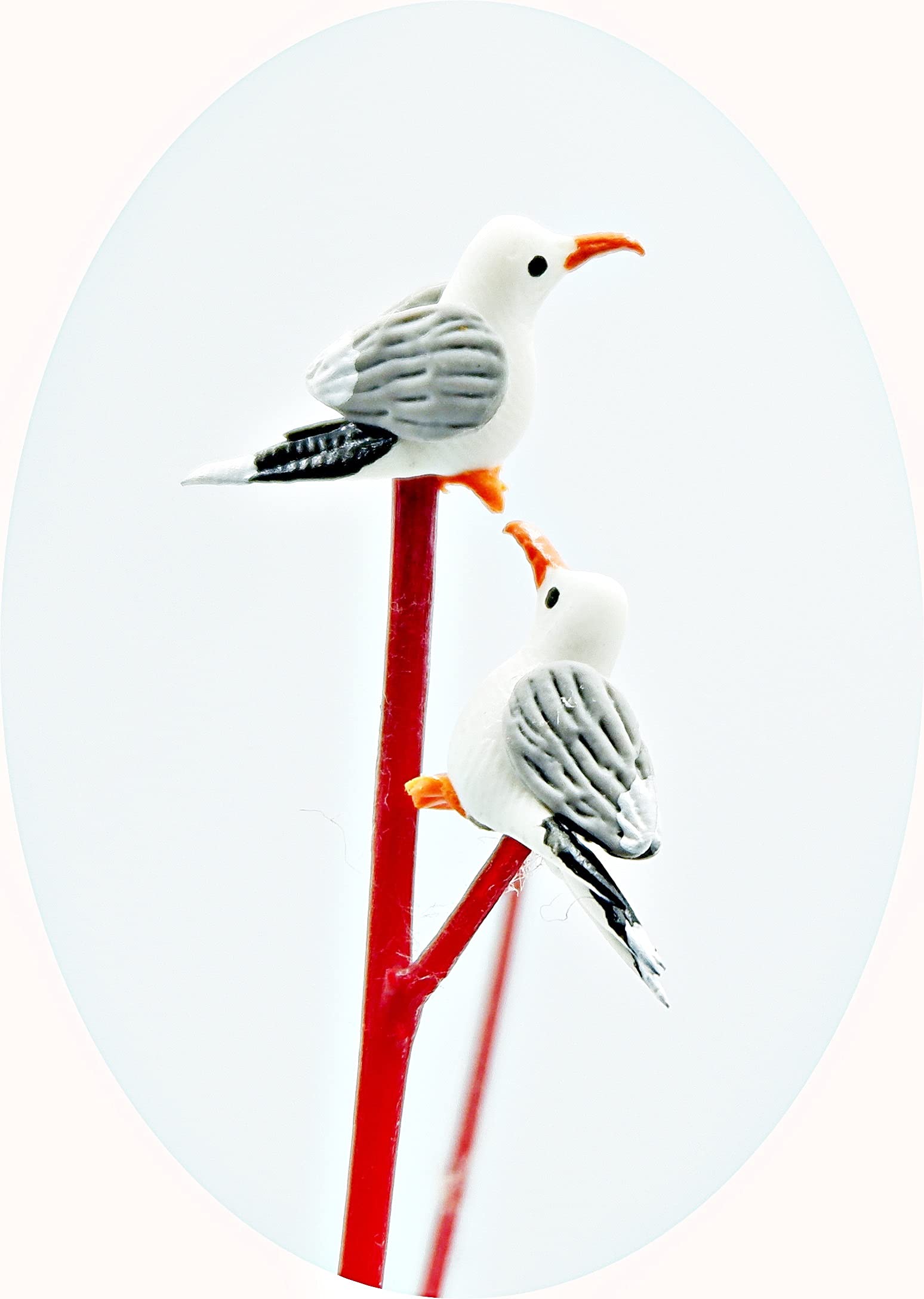 1shopforyou seagull figurine set for indoor arrangements and shelf decor