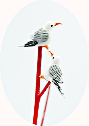 1shopforyou seagull figurine set for indoor arrangements and shelf decor