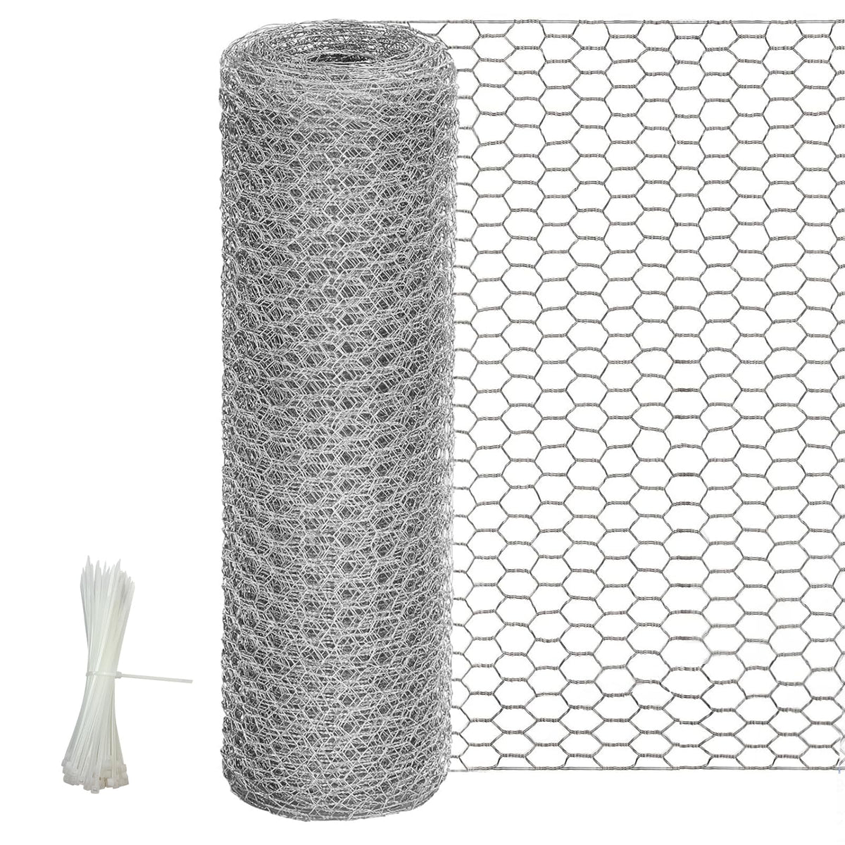 24 Rifny chicken wire fencing close-up of hex mesh for outdoor enclosures.