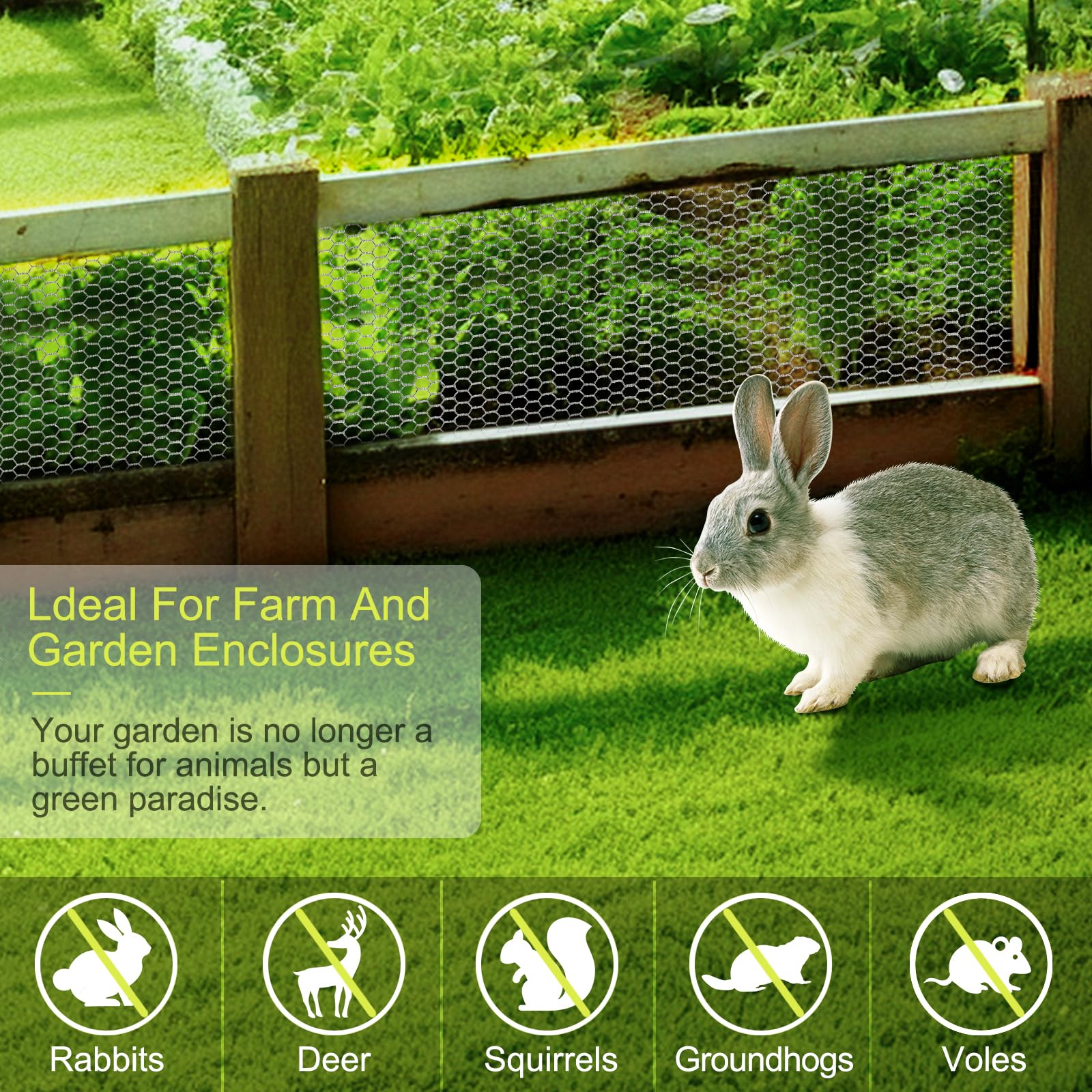 24 Rifny garden barrier wire protects plants while deterring pests