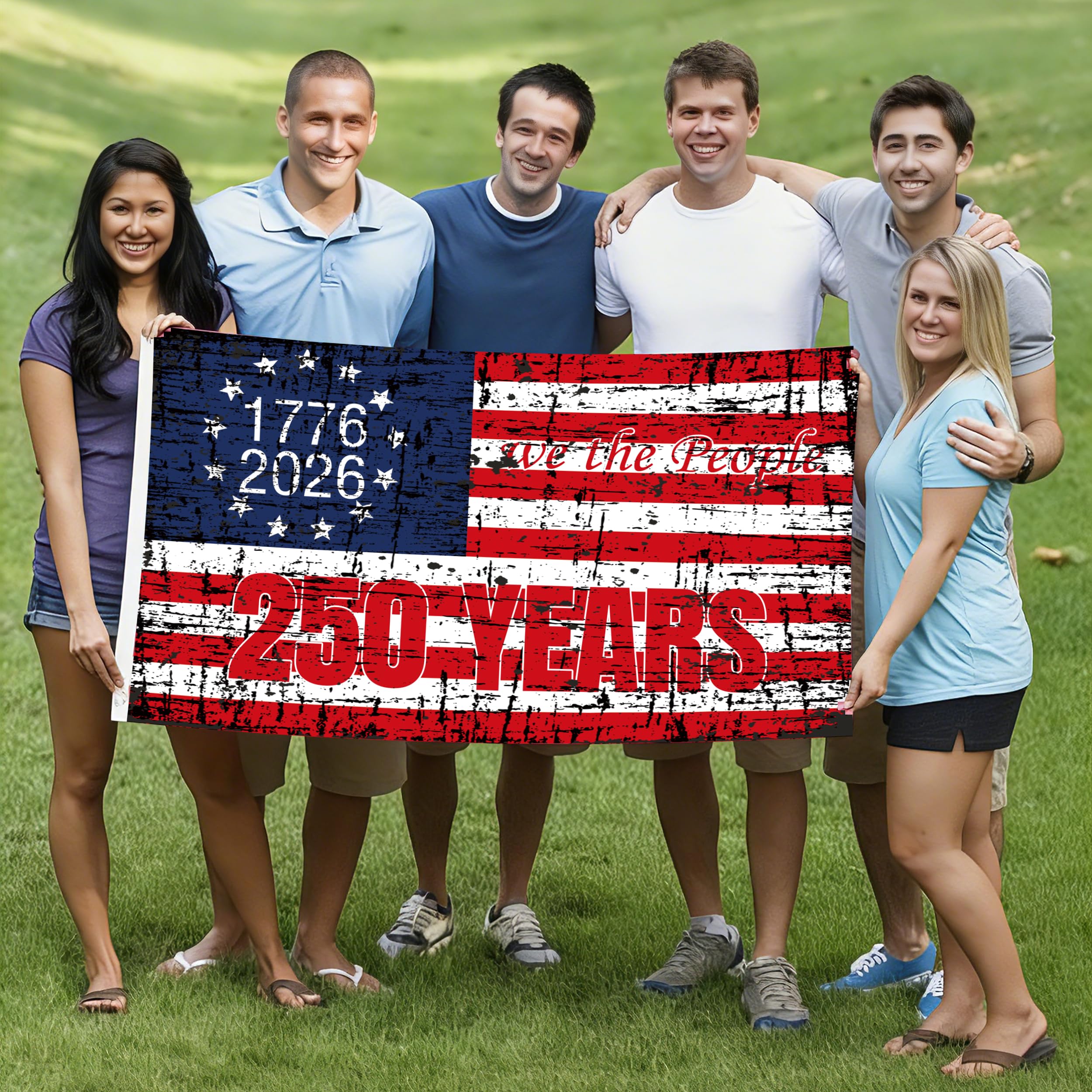 3x5 ft flag with dual grommets for easy hanging