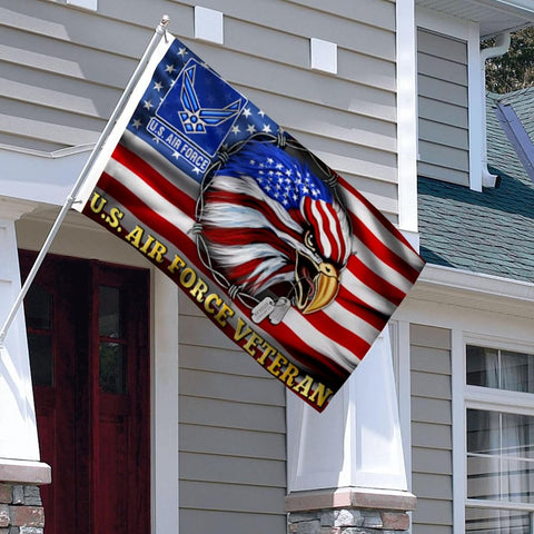 2BUT flag banner with sturdy grommets for easy outdoor hanging.