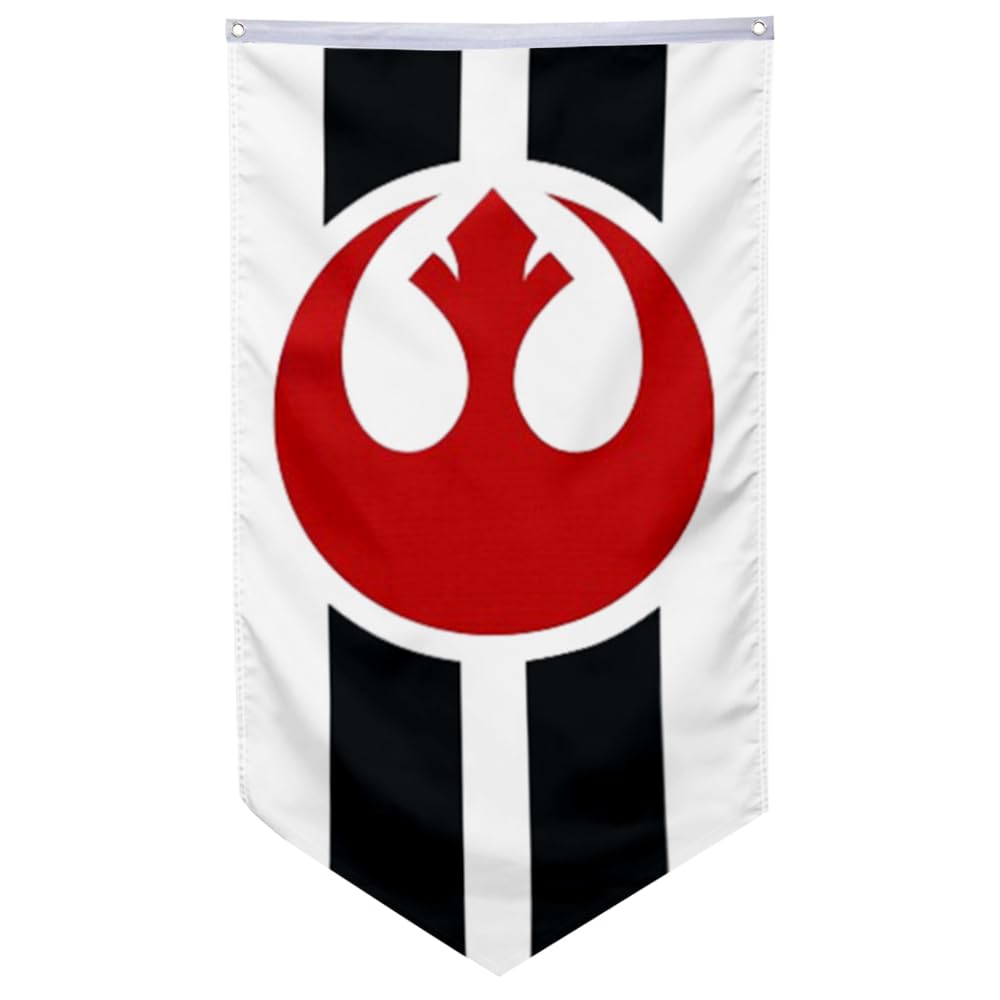 2BUT Rebel Alliance flag pennant 30x50 front view with vivid print for outdoor durability