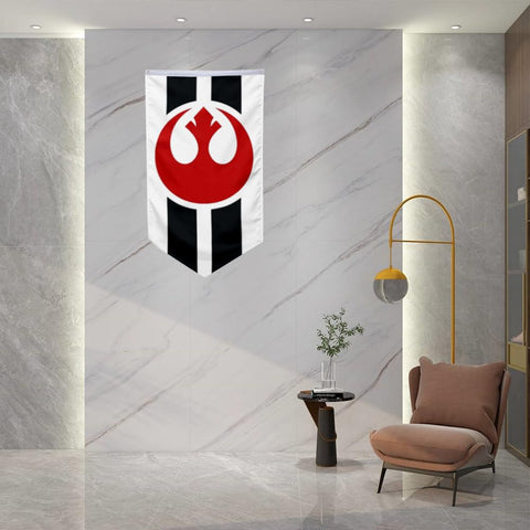2BUT Rebel Alliance flag pennant double-stitched edges for lasting strength