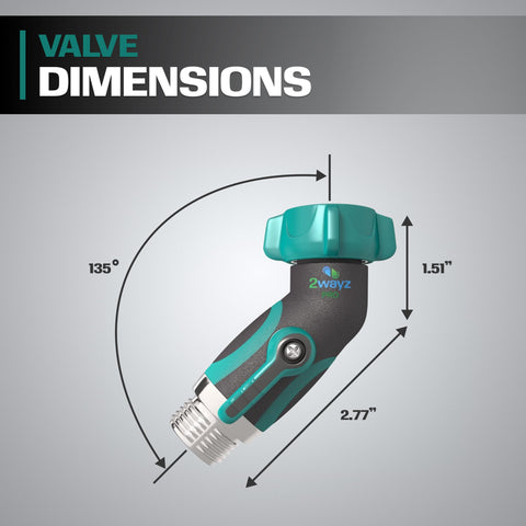 2WAYZ 360 swivel hose adapter demonstrates easy hose attachment in tight spaces.