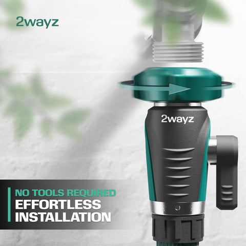 Compact, durable valve assembly ideal for gardening and lawn care tasks.
