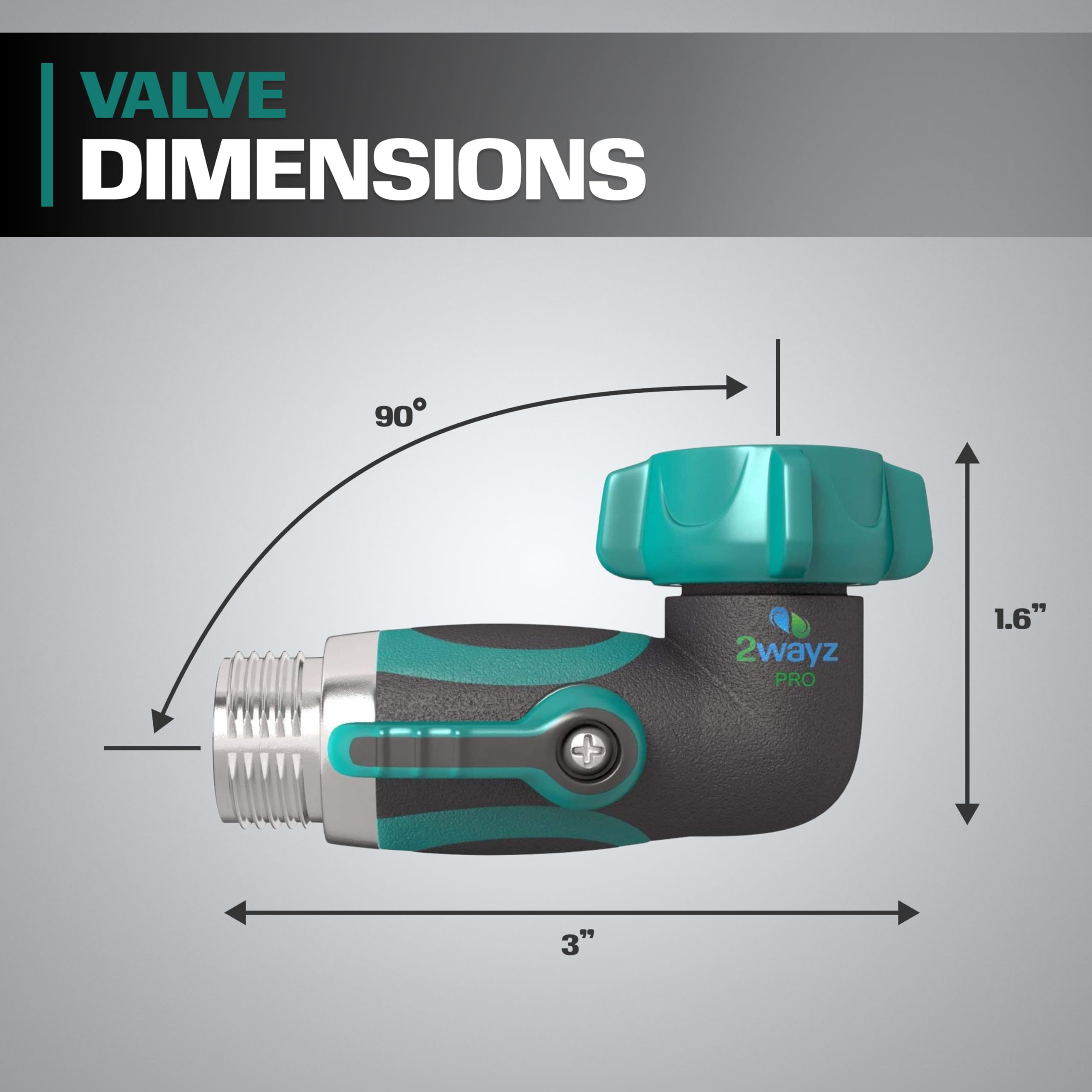 2WAYZ garden hose fitment delivers secure connection and smooth flow.