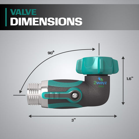 2WAYZ garden hose fitment delivers secure connection and smooth flow.