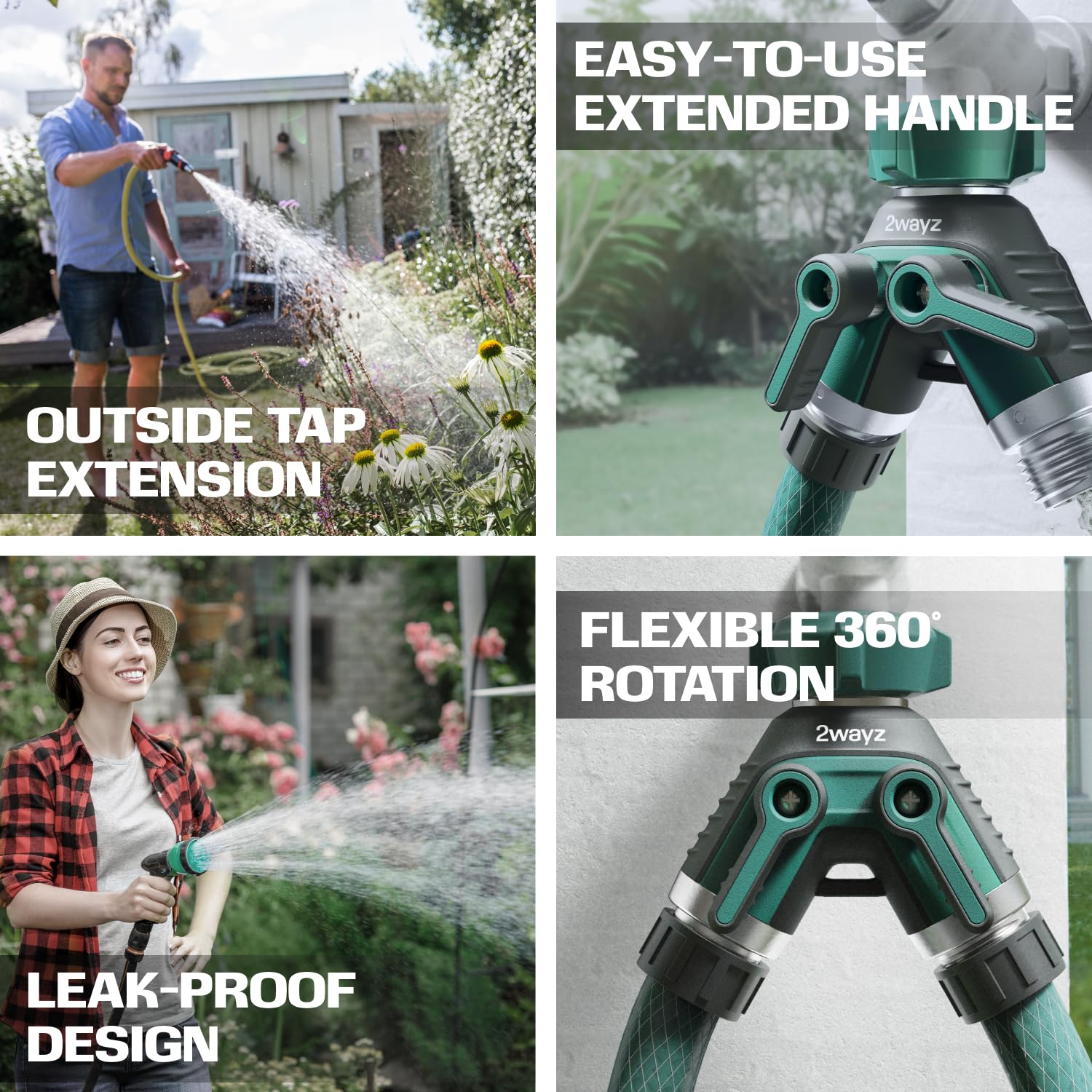 2WAYZ garden tool supports two-way watering across beds and patios
