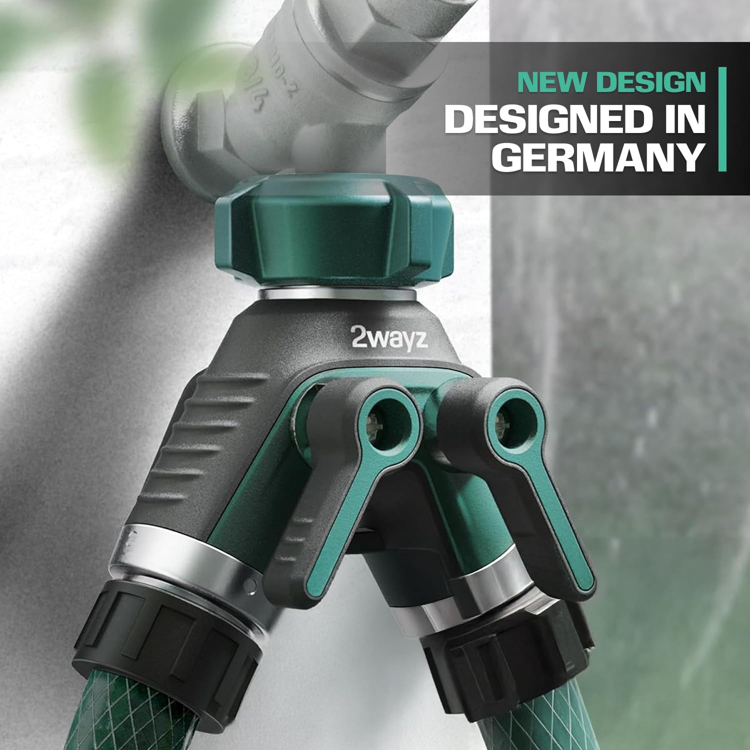 2WAYZ hose splitter 360 rotation neck for flexible hose positioning