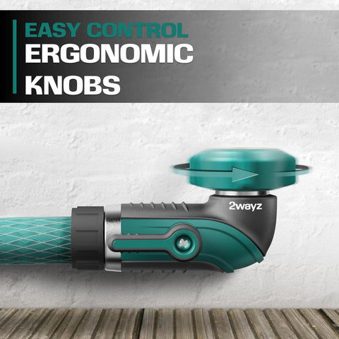 2WAYZ kink-free hose elbow preserves hose flexibility.