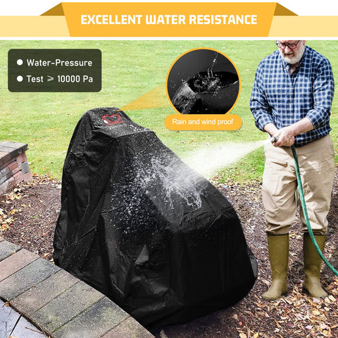 2win2buy elastic cord fastening provides quick, tight fit around the mower.
