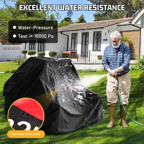 2win2buy heavy-duty 600D fabric shields mower from rain and sun