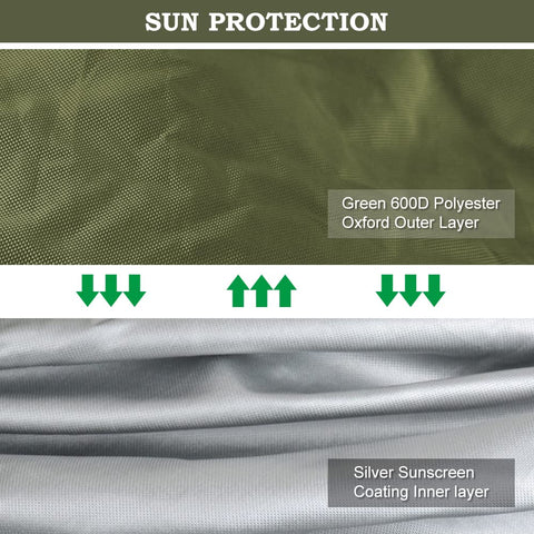 2win2buy cover features elastic cord for quick, tight fit on most riding mowers