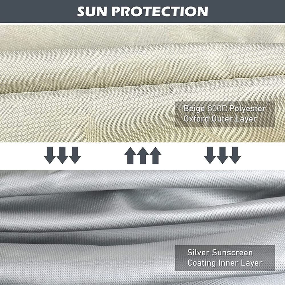 2win2buy riding lawn mower cover offers universal 54-inch fit and guards against sun and debris.