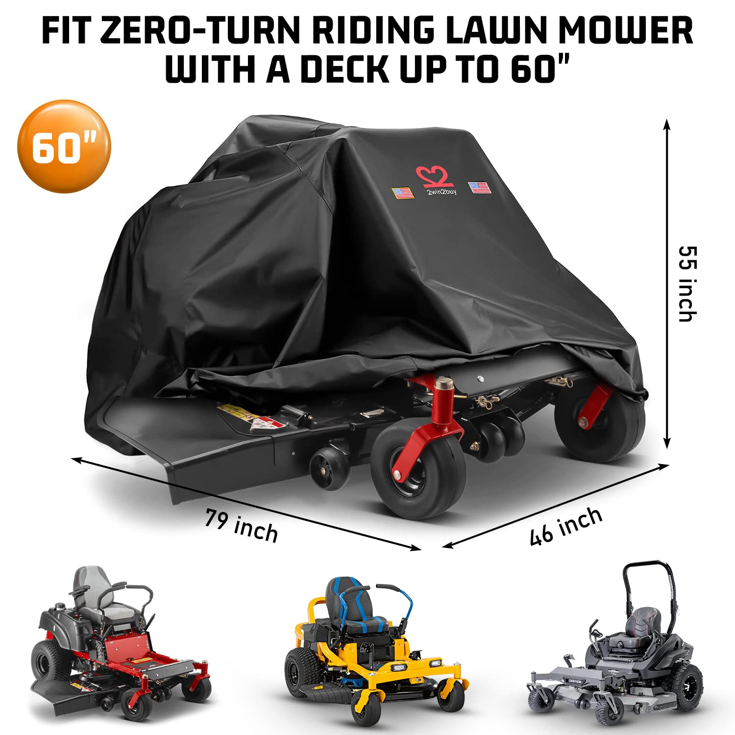 2win2buy storage bag included for easy seasonal packing