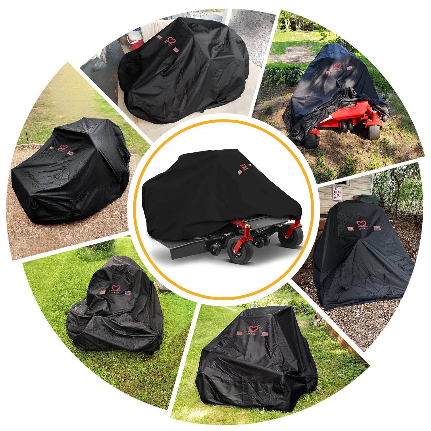 2win2buy universal fit covers decks up to 60 inches