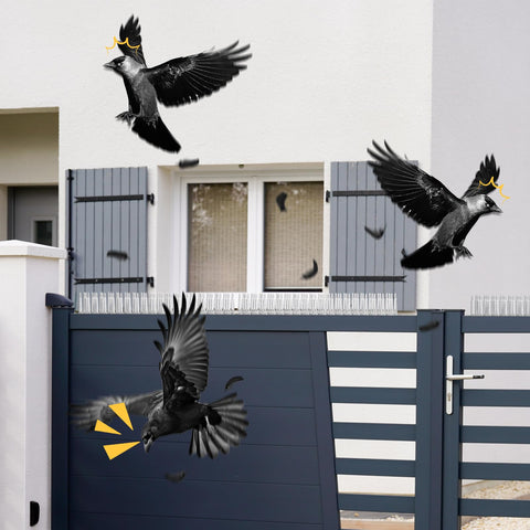 3 BUZZLETT 36-pack bird spikes neatly arranged for installation.
