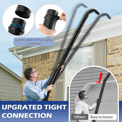 3 BUZZLETT 360-degree nozzle rotates to accommodate gutter angles.
