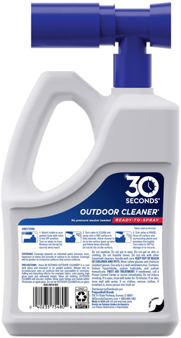 30 Seconds Outdoor Cleaner on deck wood cleans algae for brighter wood