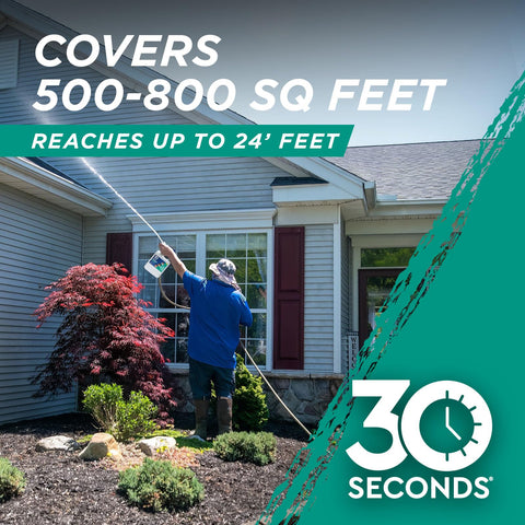 30 Seconds Roof Cleaner keeps lawns and plants safe when used as directed.
