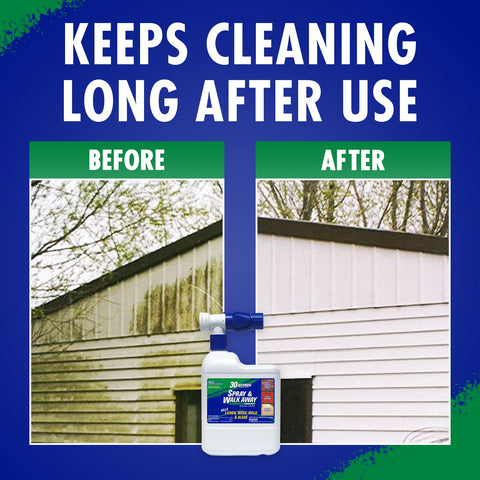 30 SECONDS asphalt driveway spray helps prevent organic buildup