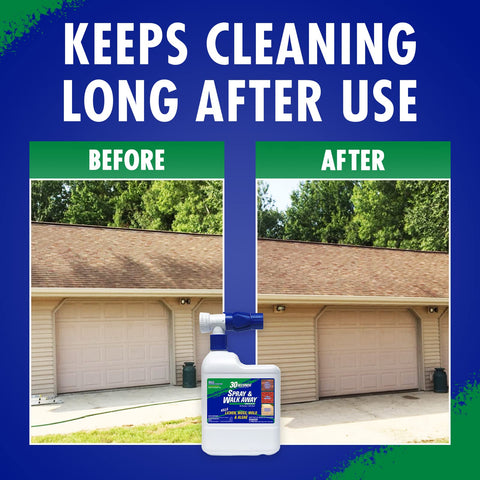 30 SECONDS sealed brickwork spray preserves exterior surfaces safely