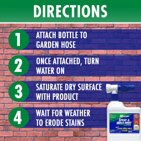 30 SECONDS composite shingles spray targets moss and algae over time