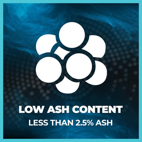 320° Nicotine-free coconut charcoal suitable for hookah and BBQ.