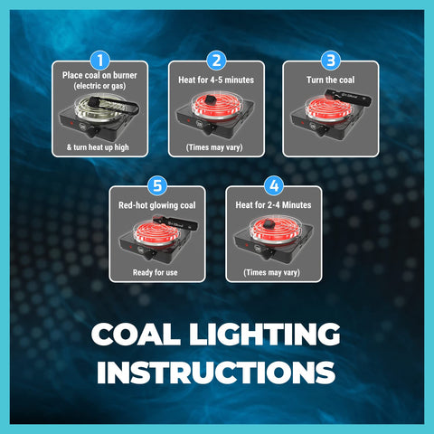 320° REACH/ECHA-certified charcoal with no additives for safer sessions.