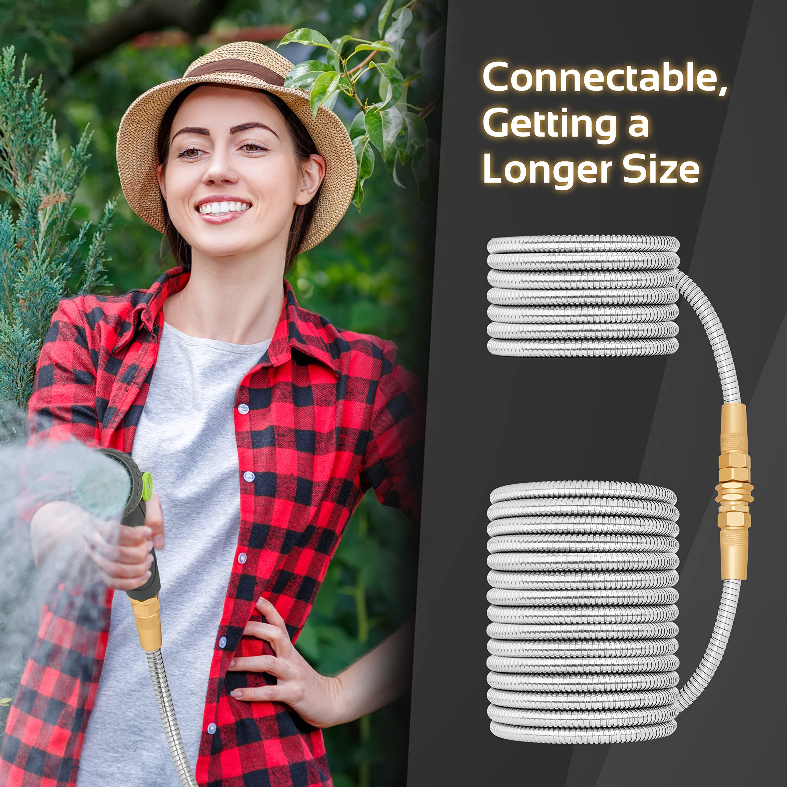 360 GADGET connectable hose system expands to longer lengths