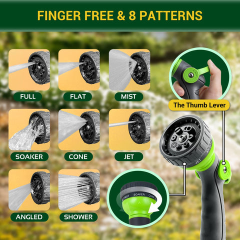 360 GADGET 8-function nozzle offers versatile spray options