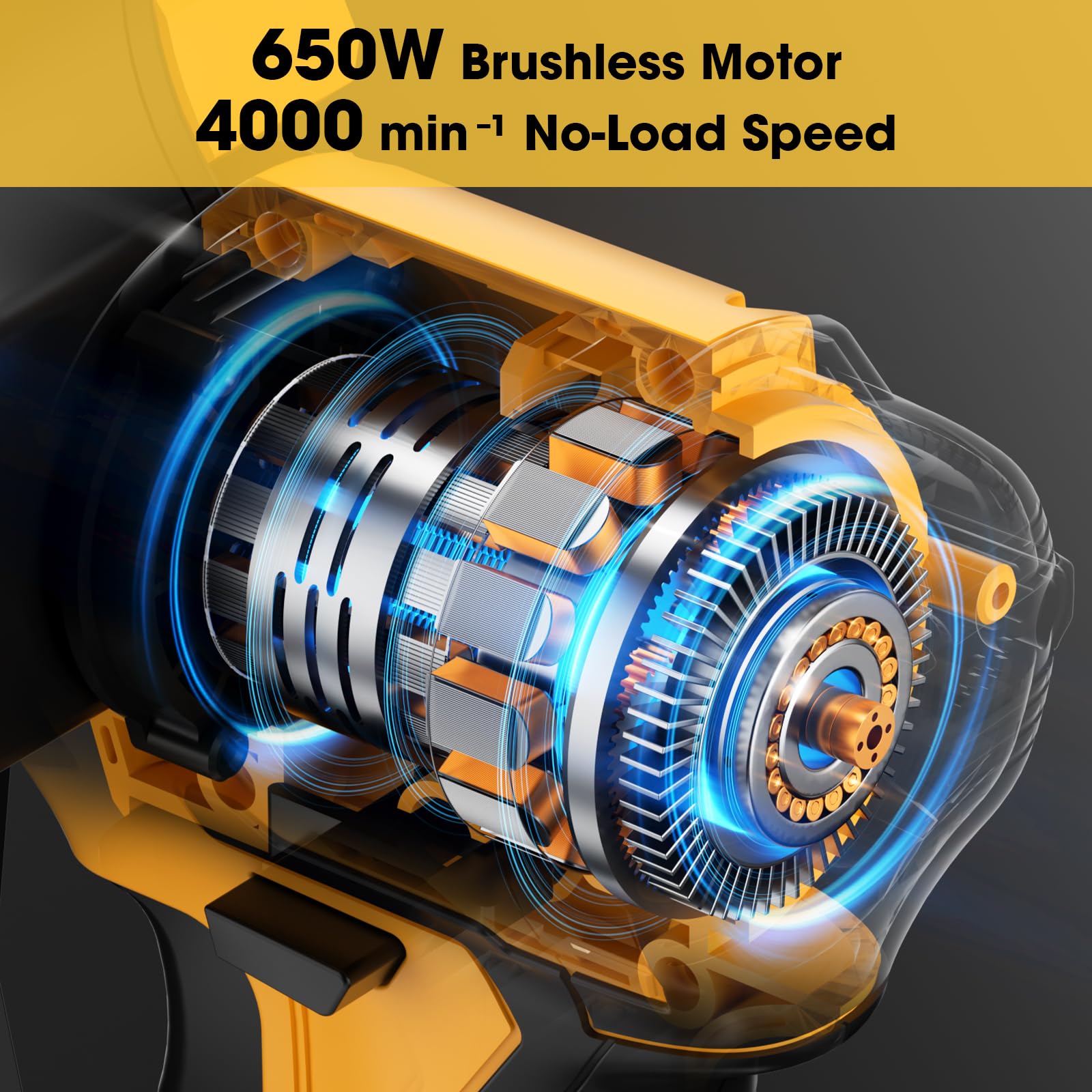 3D VO INN 4000 RPM no-load speed enables fast, precise cuts.